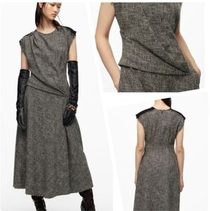 Zara Gray Tweed Dress